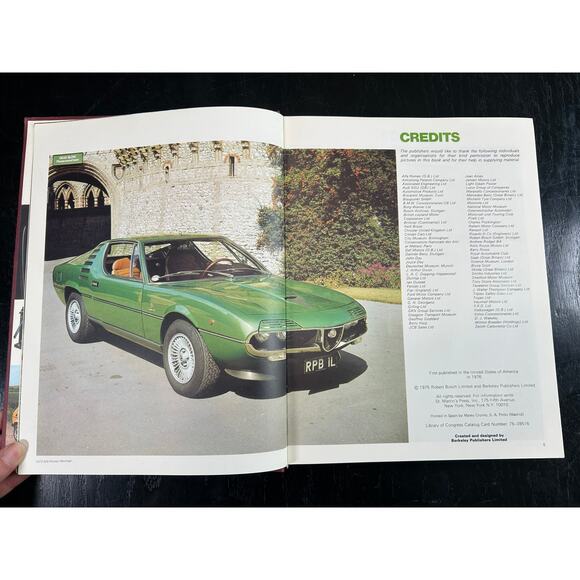 Vintage- Coffee Table Book- The Bosch book of The Motor Car- 1975- some wear - Picture 4 of 5